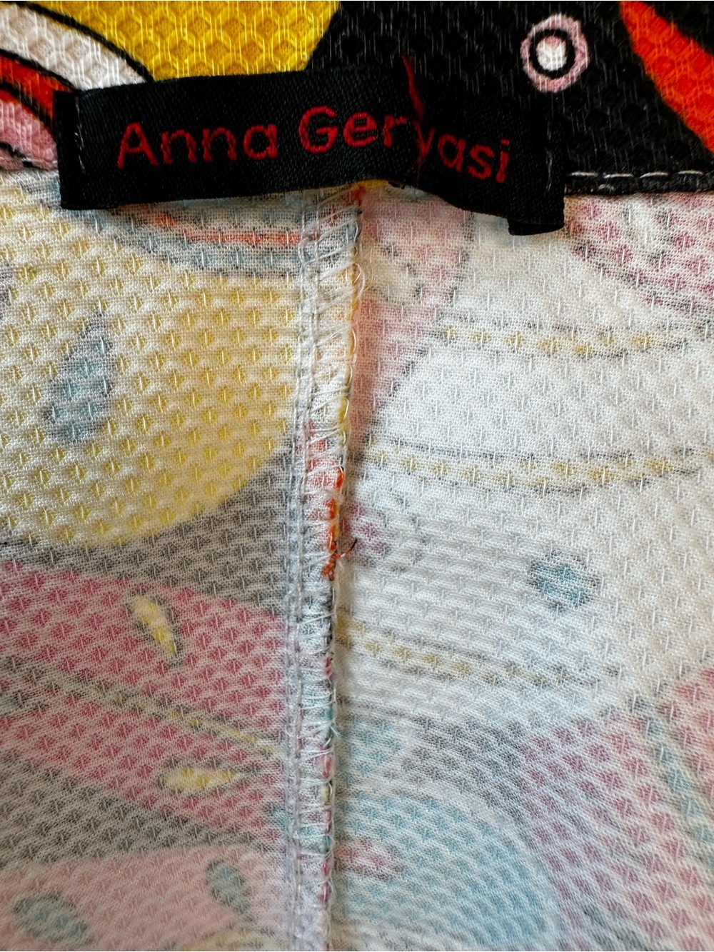 Anna Gervasi Italy Bright Floral Honeycomb Knit Statement Blazer - IT 40 (Small) - Picture 2 of 14
